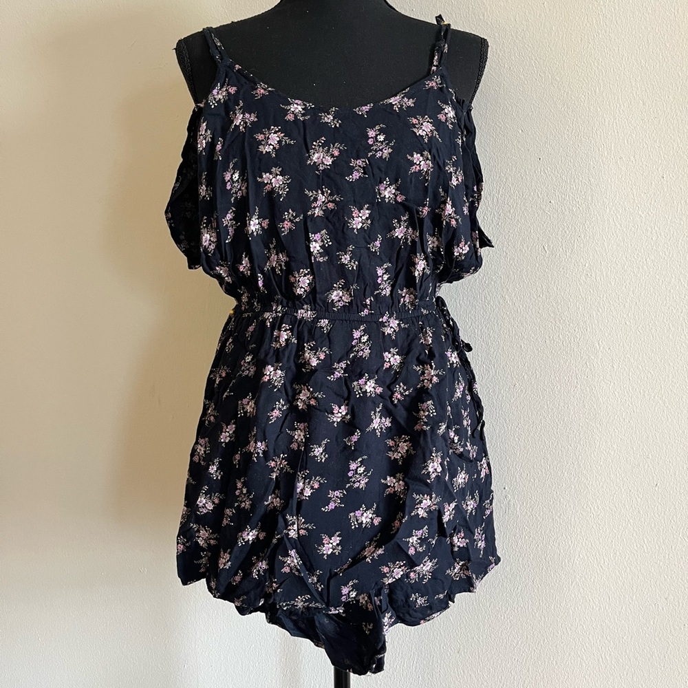 AE Floral Navy Romper